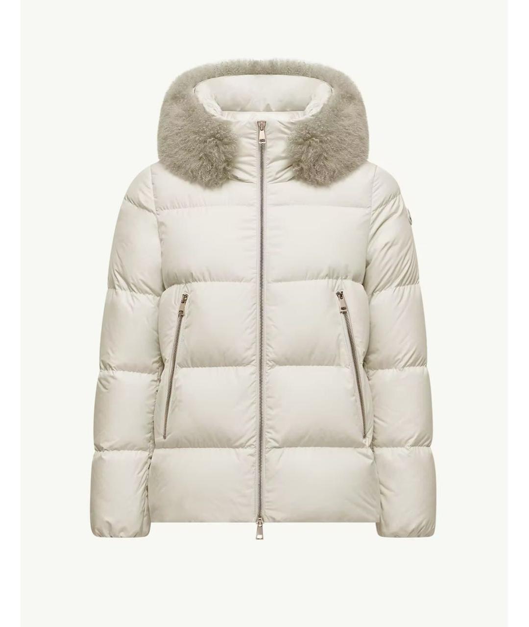 MONCLER Белый пуховик, фото 6