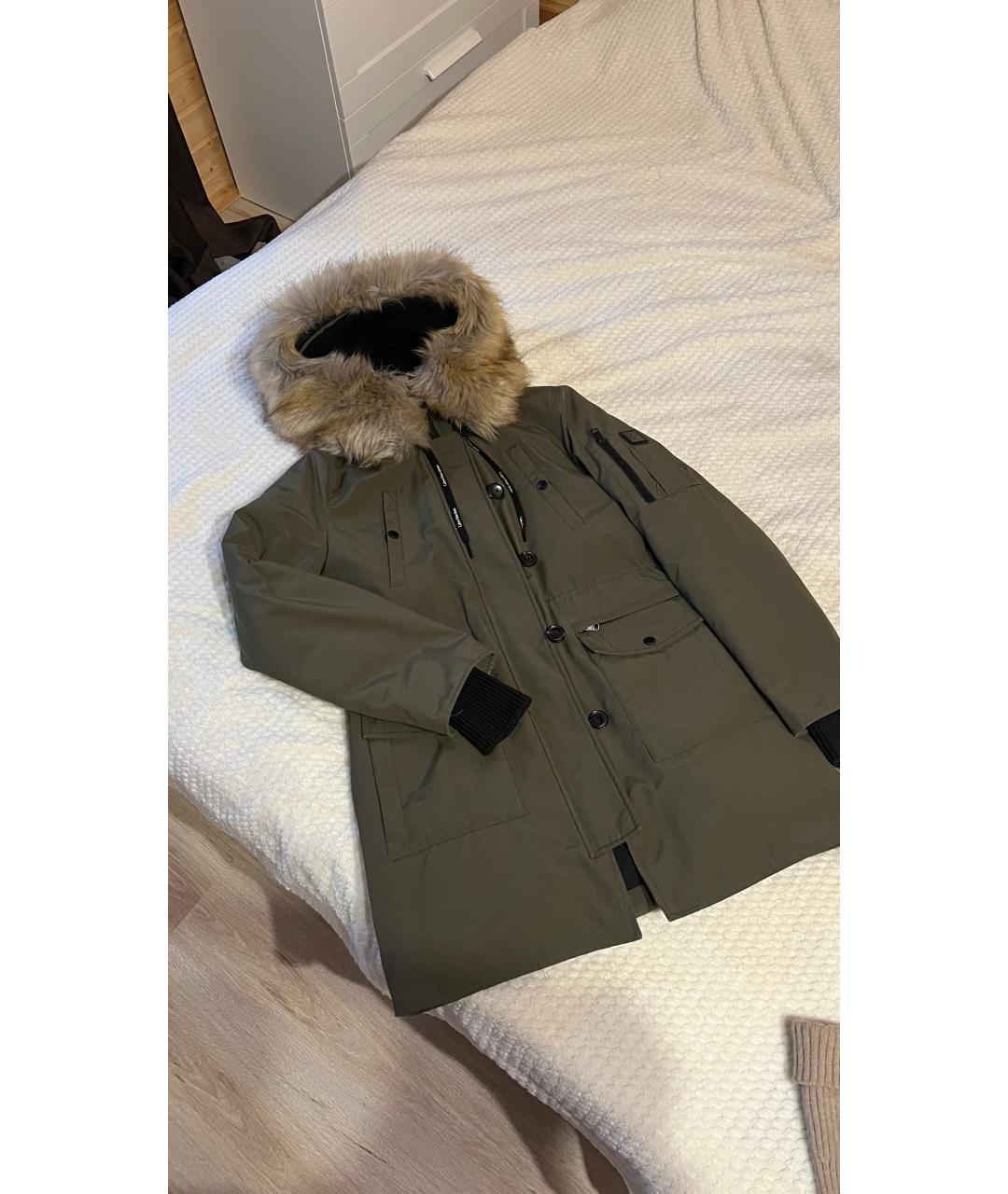 CALVIN KLEIN Хаки полиэстеровая парка, фото 8
