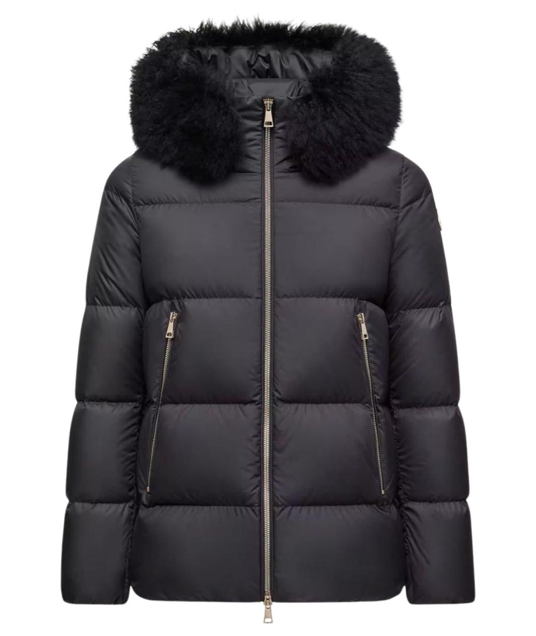 MONCLER Черный пуховик, фото 1