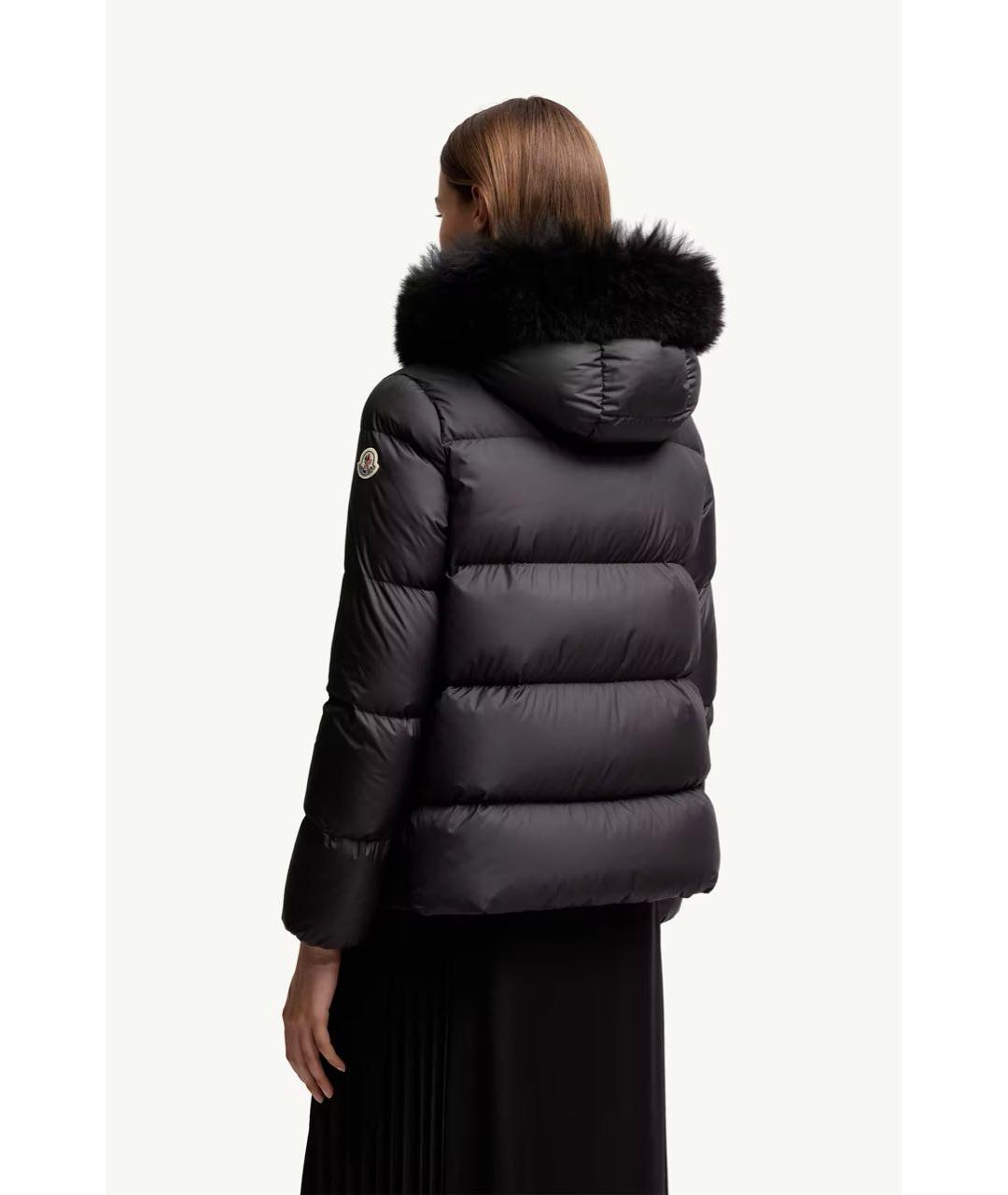MONCLER Черный пуховик, фото 3