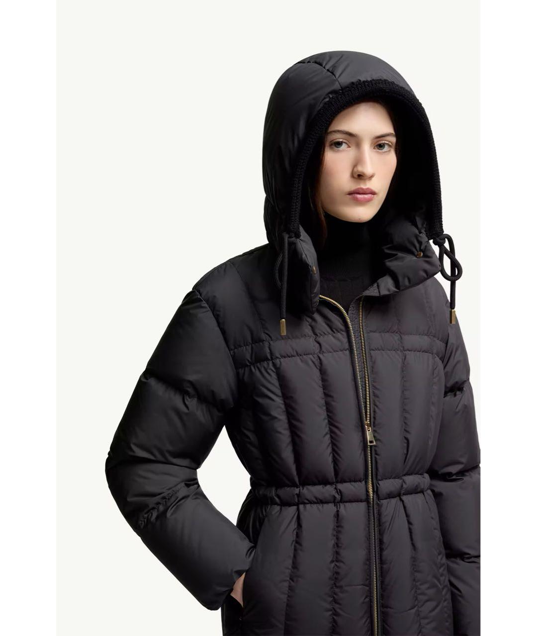 MONCLER Черный пуховик, фото 4