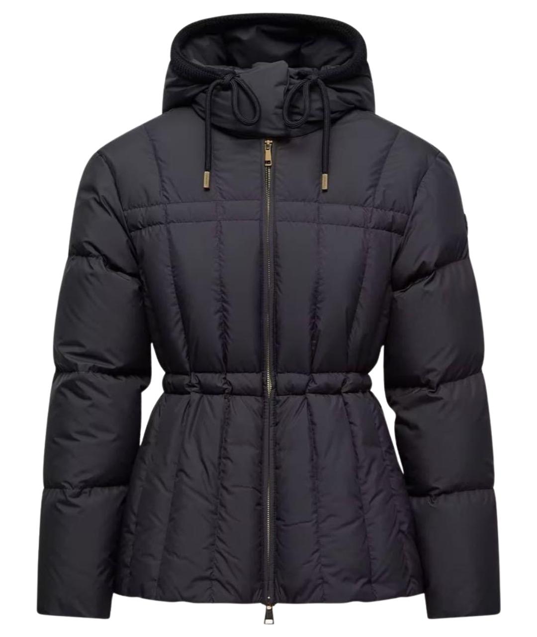MONCLER Черный пуховик, фото 1