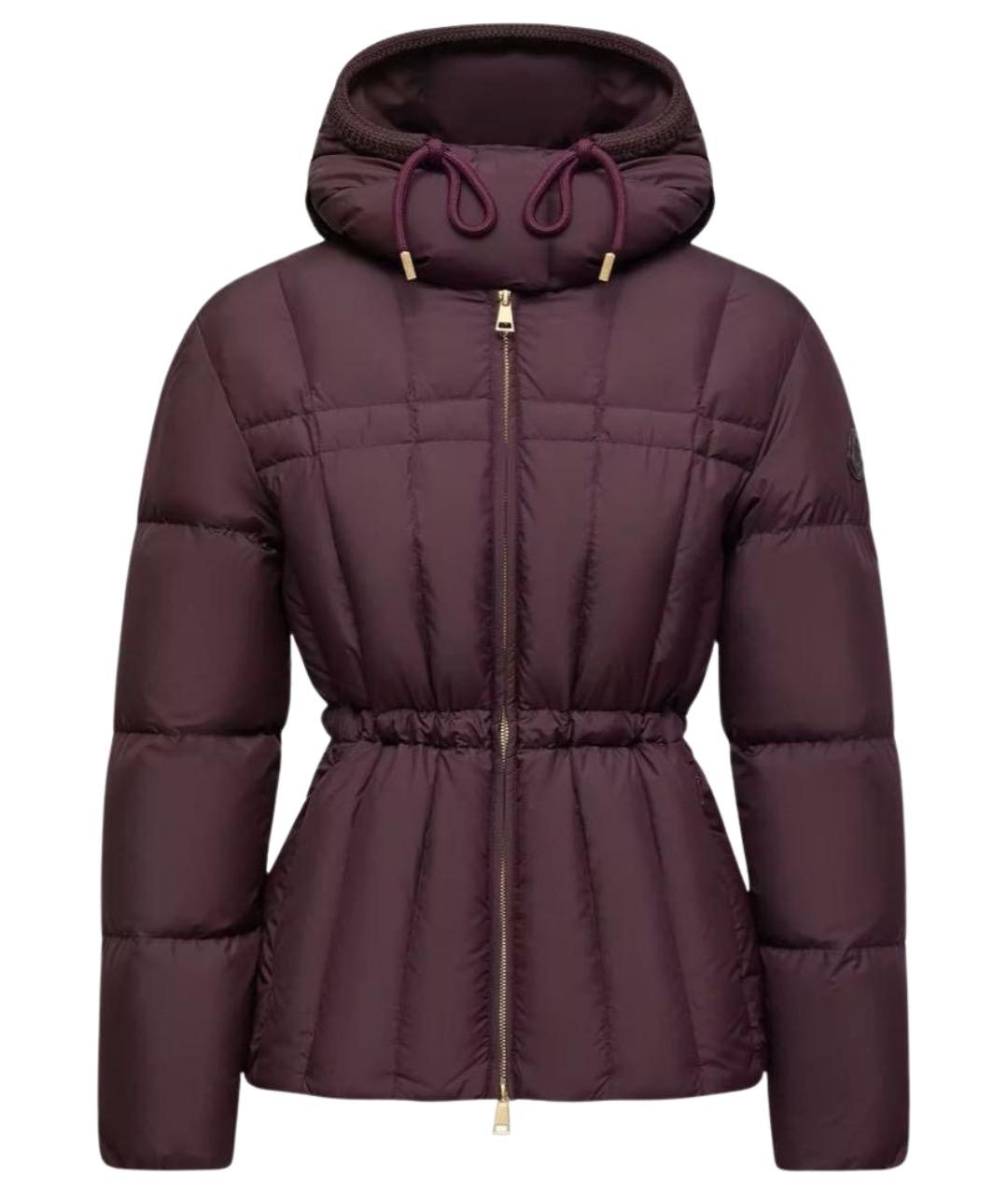 MONCLER Бордовый пуховик, фото 1