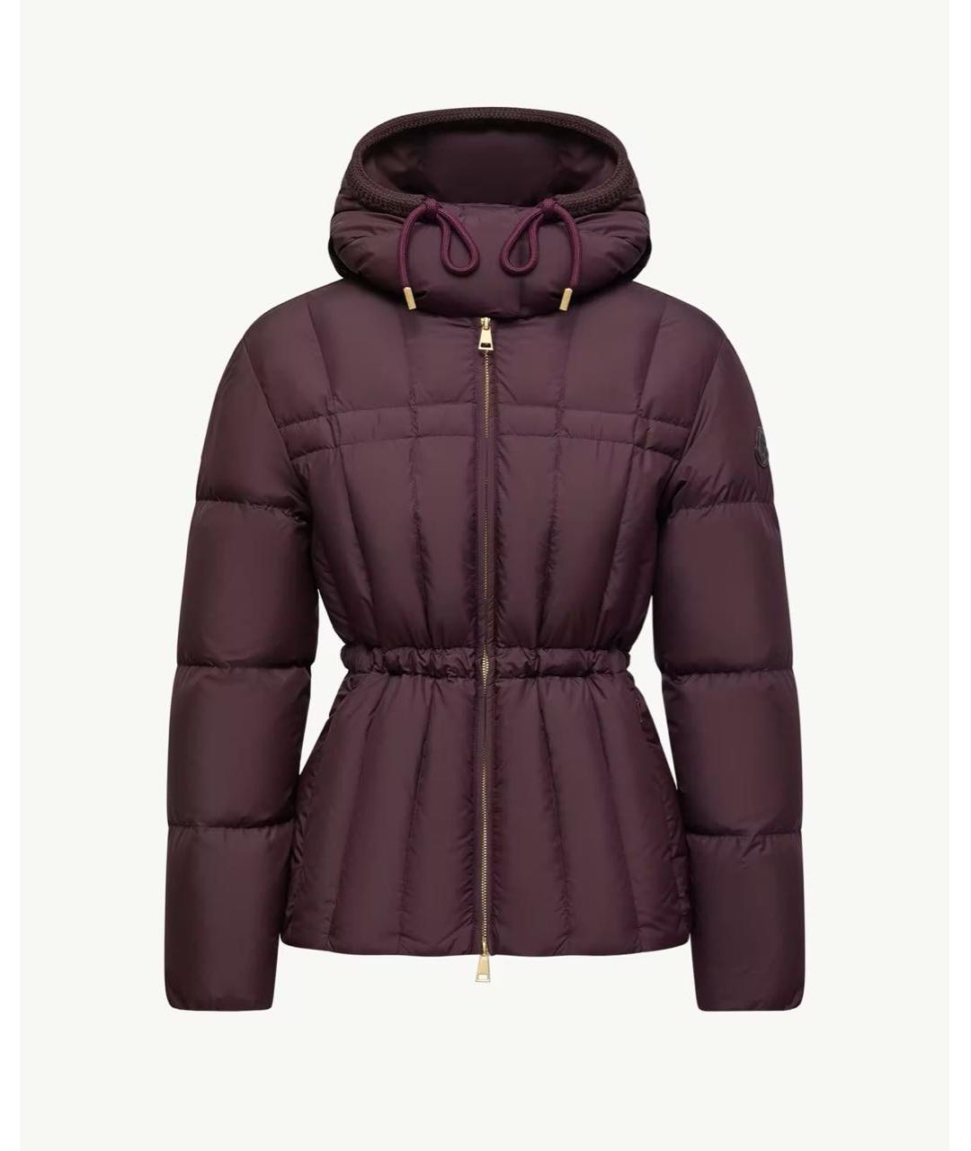 MONCLER Бордовый пуховик, фото 5