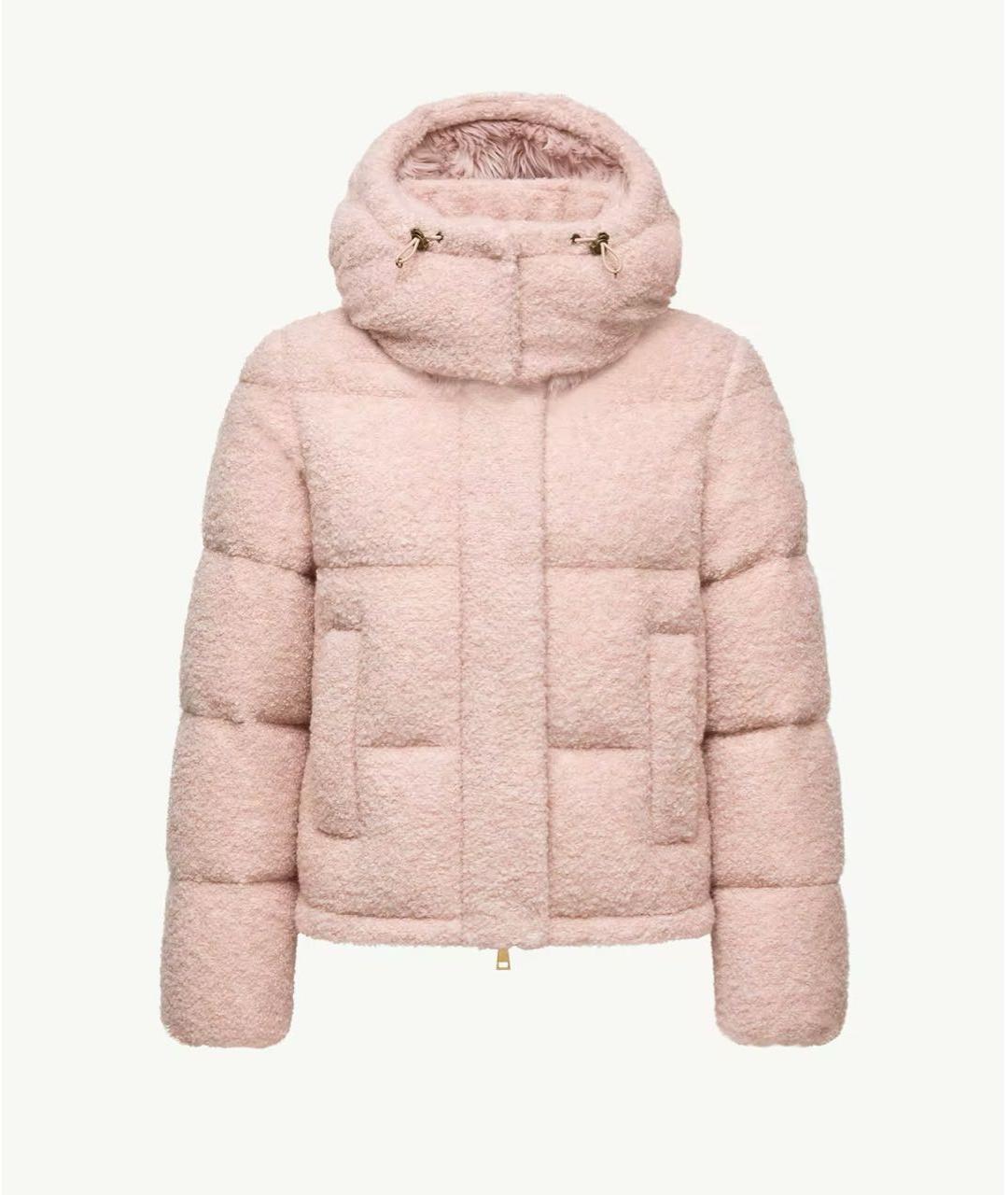 MONCLER Розовый пуховик, фото 6