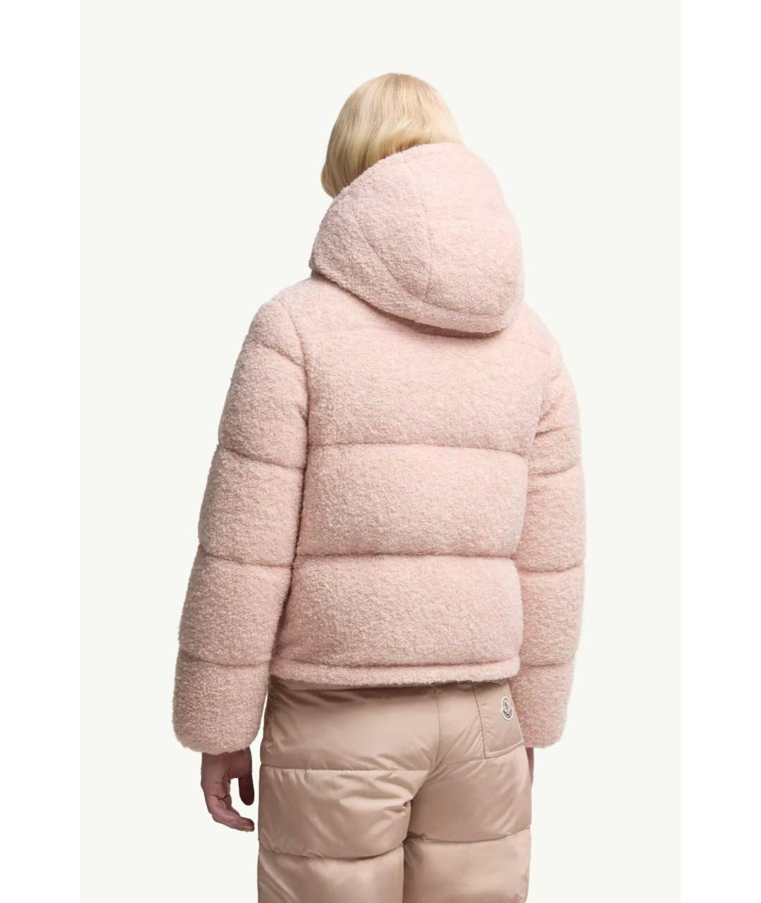 MONCLER Розовый пуховик, фото 3