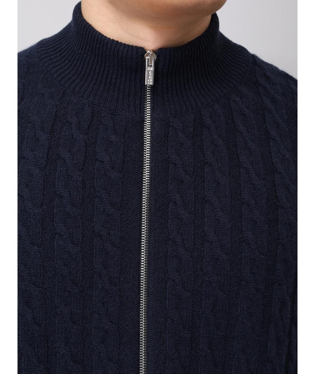 KITON Синий кашемировый кардиган, фото 5
