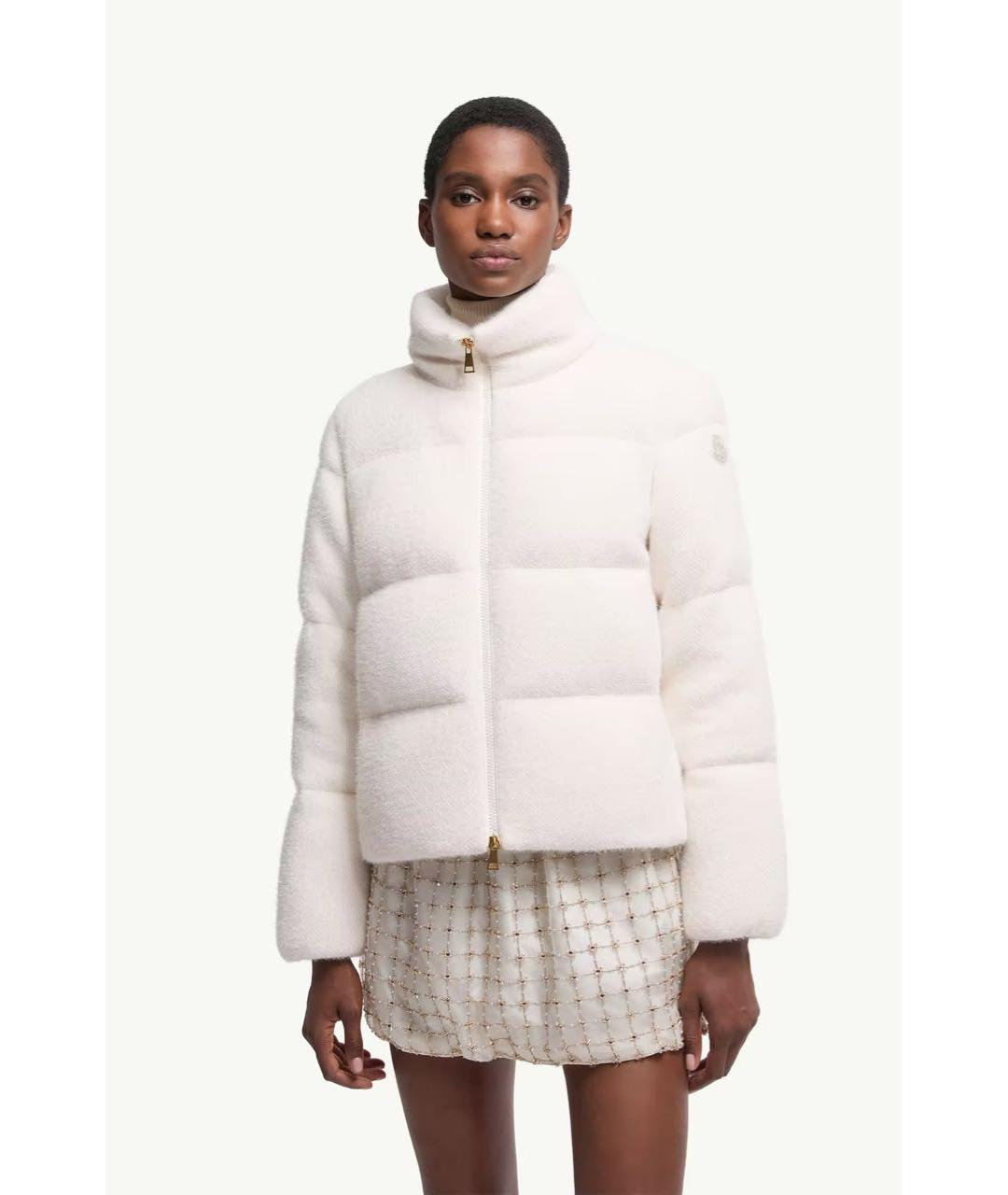 MONCLER Белый пуховик, фото 2