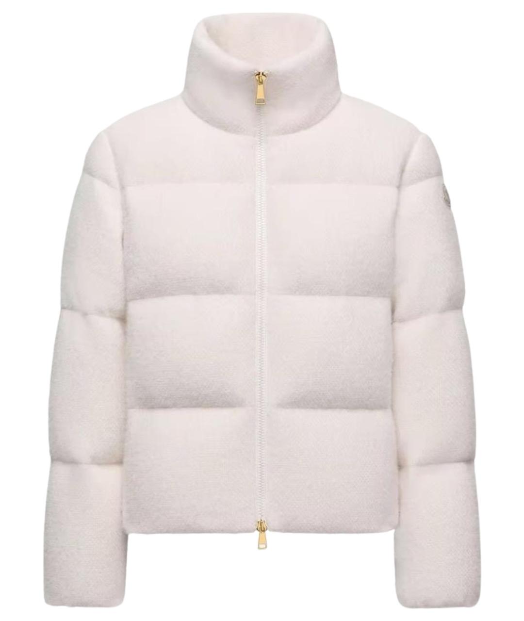 MONCLER Белый пуховик, фото 1