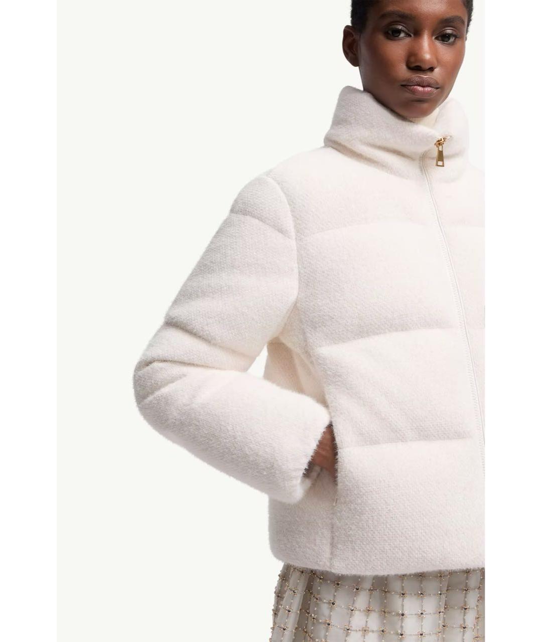 MONCLER Белый пуховик, фото 4
