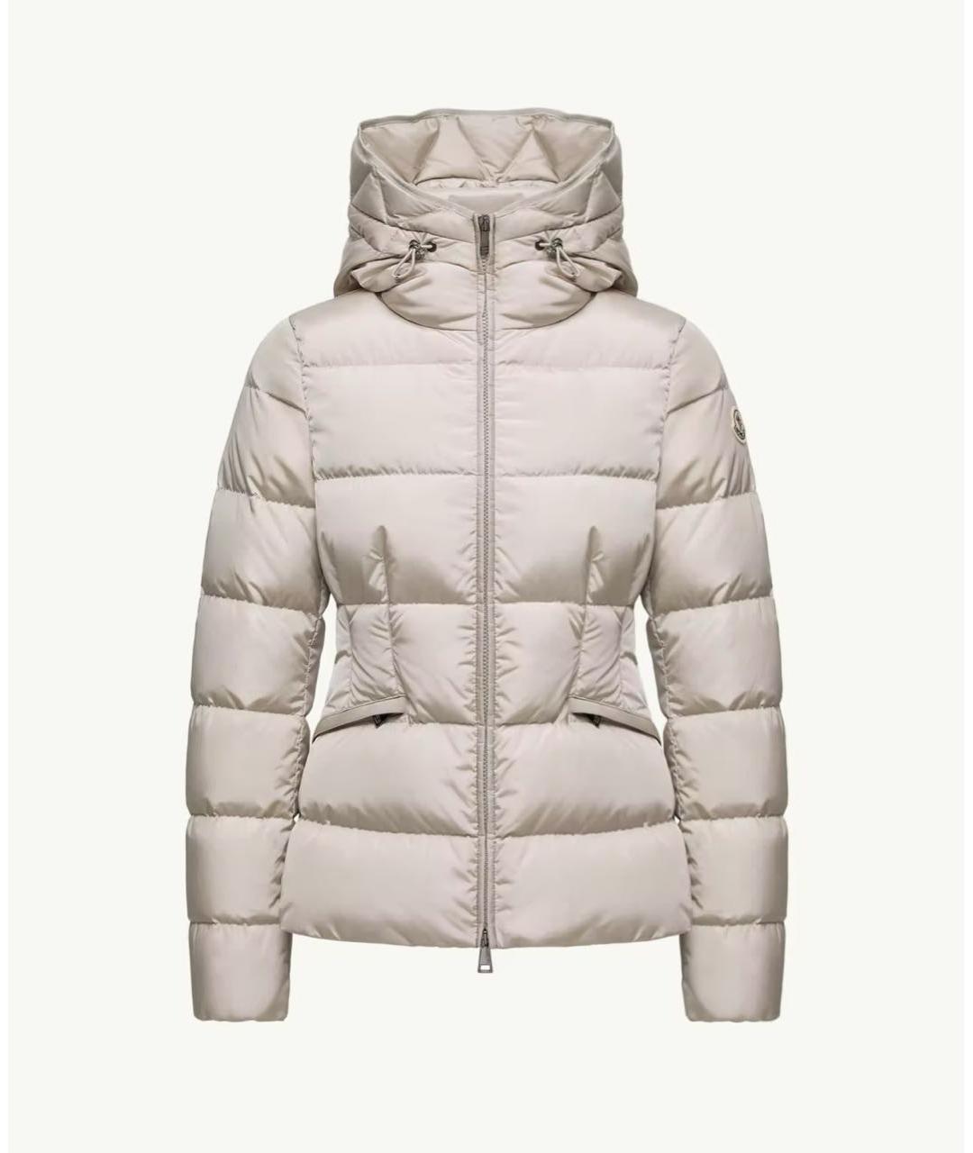 MONCLER Бежевый пуховик, фото 5