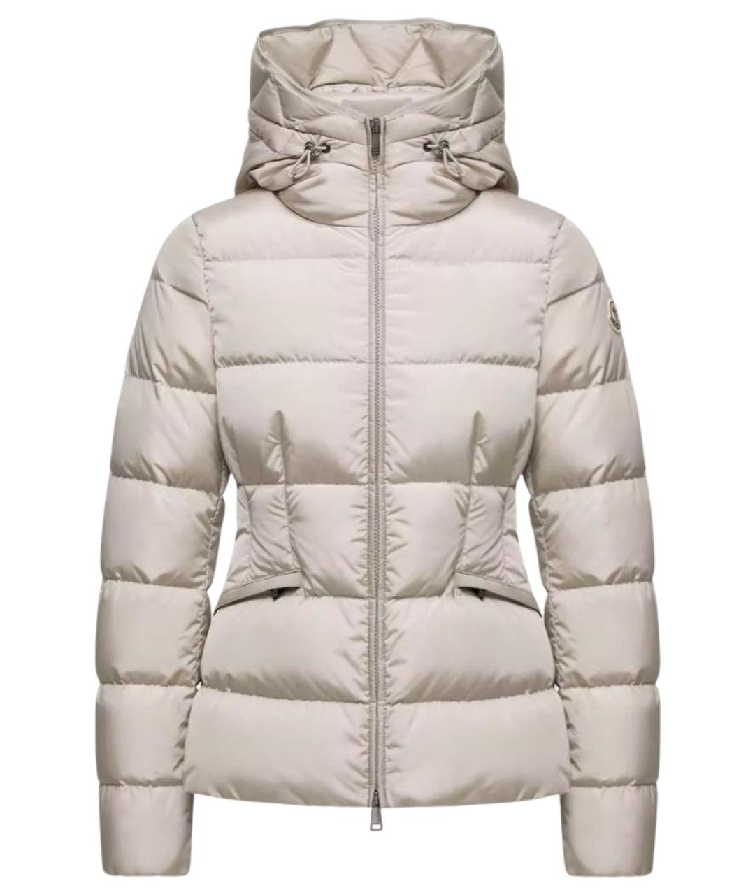 MONCLER Бежевый пуховик, фото 1