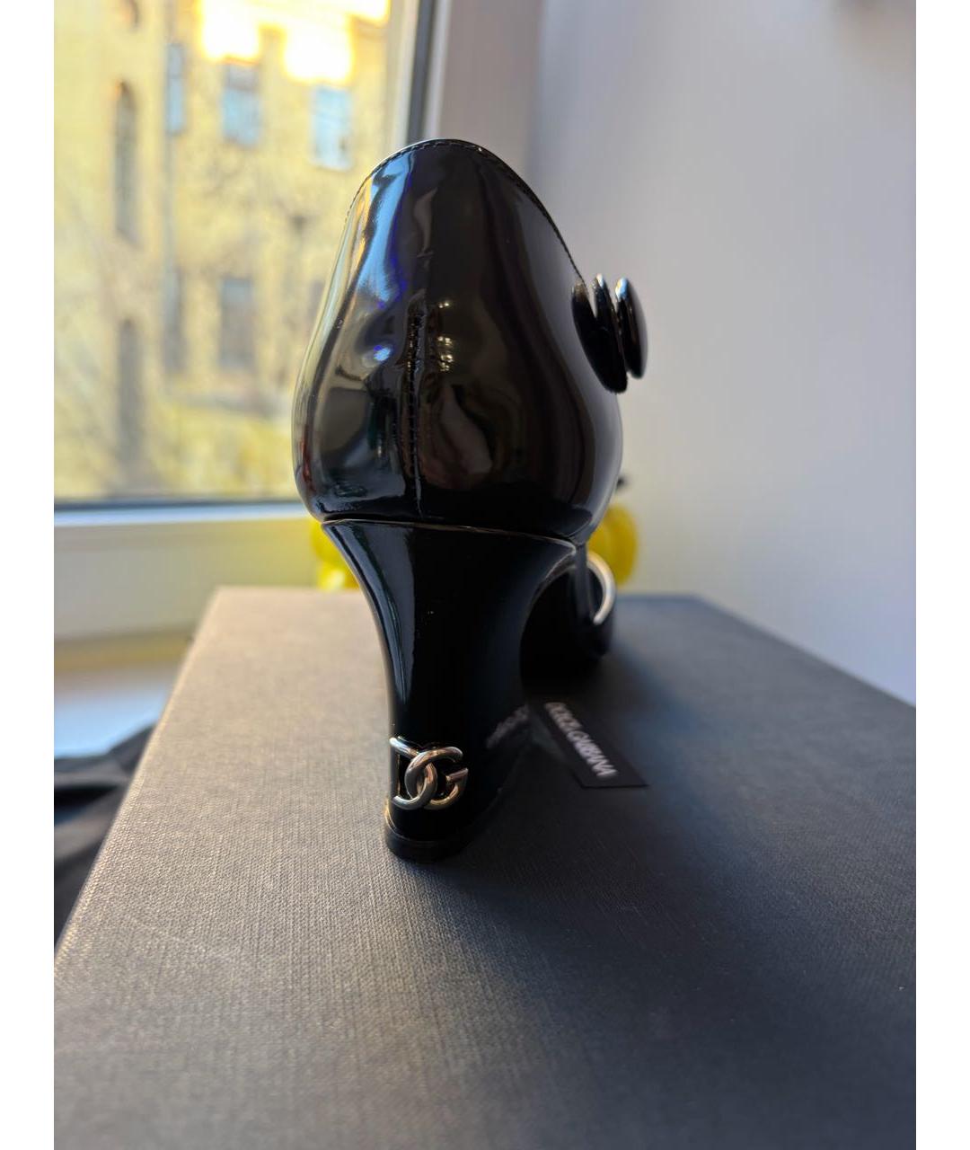 DOLCE&GABBANA Черные туфли из лакированной кожи, фото 7