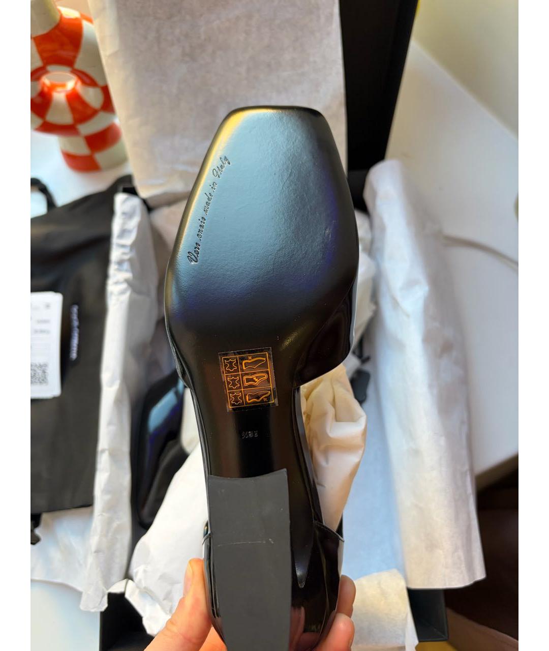 DOLCE&GABBANA Черные туфли из лакированной кожи, фото 5