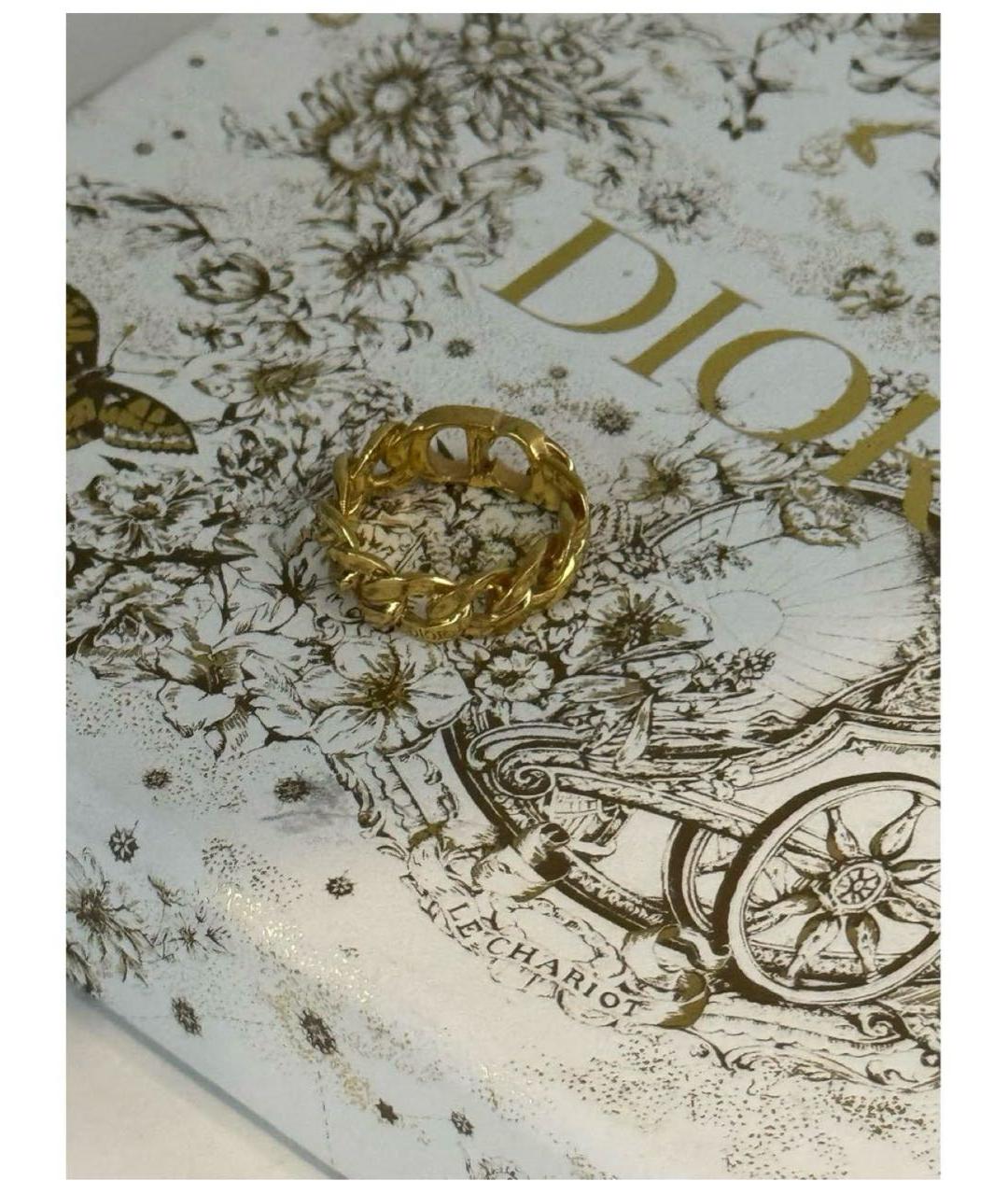 CHRISTIAN DIOR Золотое металлическое кольцо, фото 5