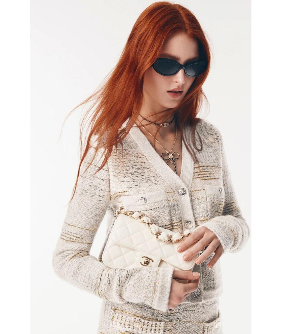 CHANEL Золотой кожаный чокер, фото 4