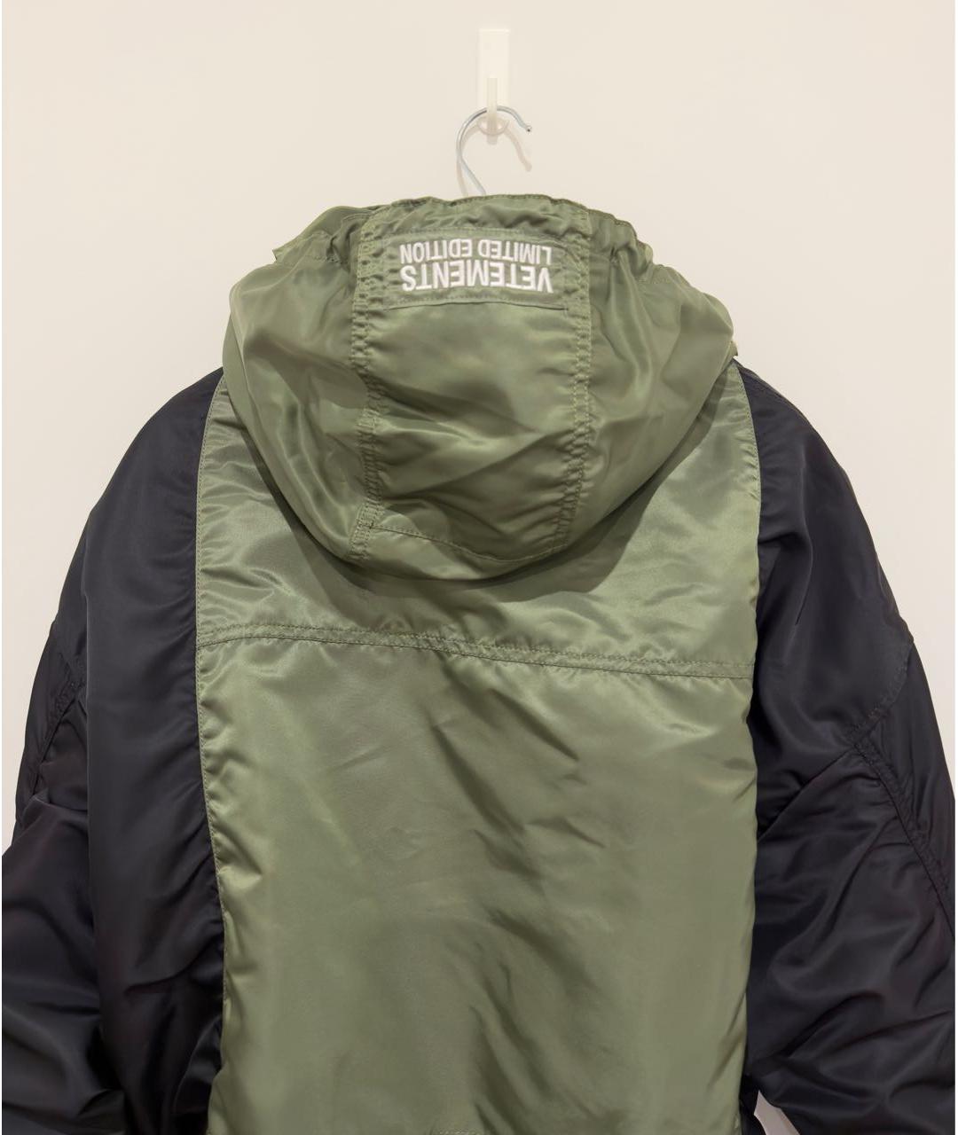 VETEMENTS Черная полиэстеровая куртка, фото 4