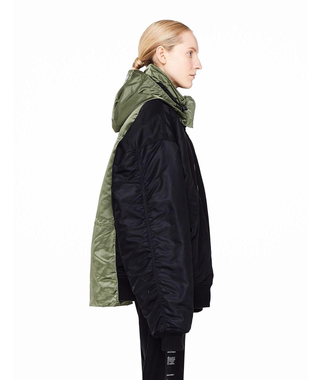 VETEMENTS Черная полиэстеровая куртка, фото 5