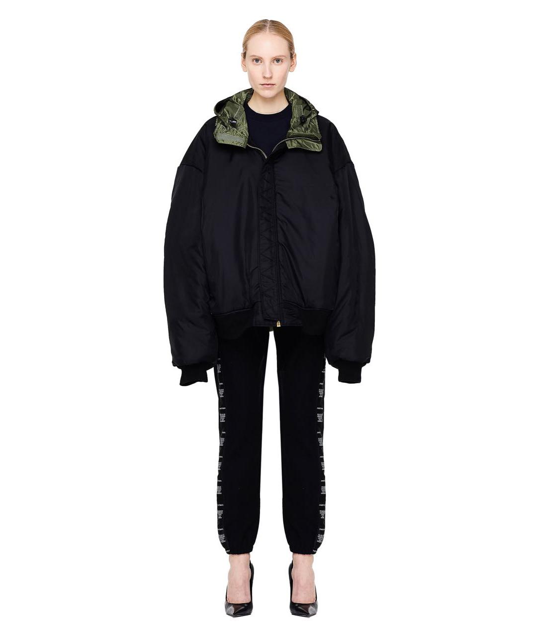 VETEMENTS Черная полиэстеровая куртка, фото 6