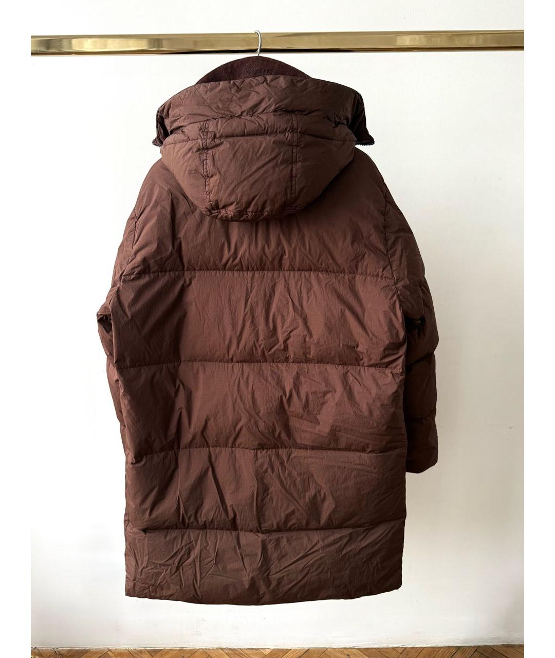 STONE ISLAND Коричневый пуховик, фото 8