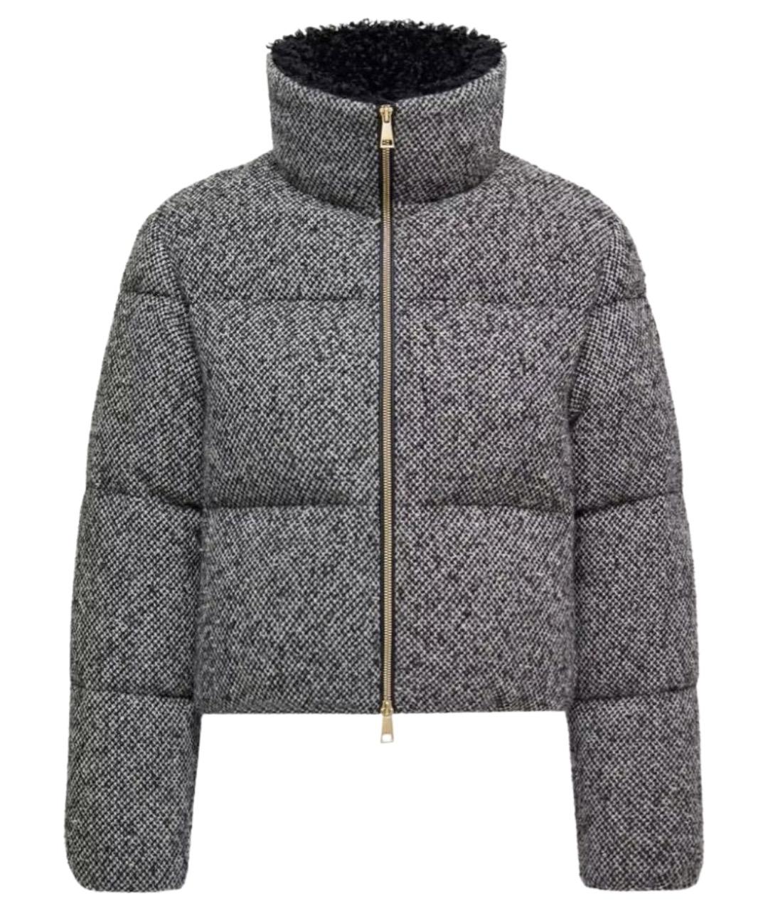 MONCLER Серый пуховик, фото 1