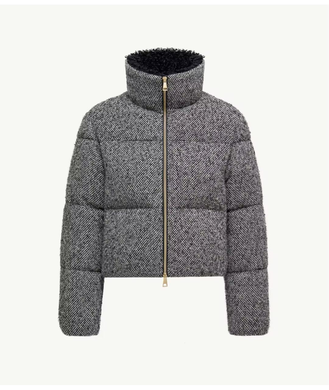 MONCLER Серый пуховик, фото 5