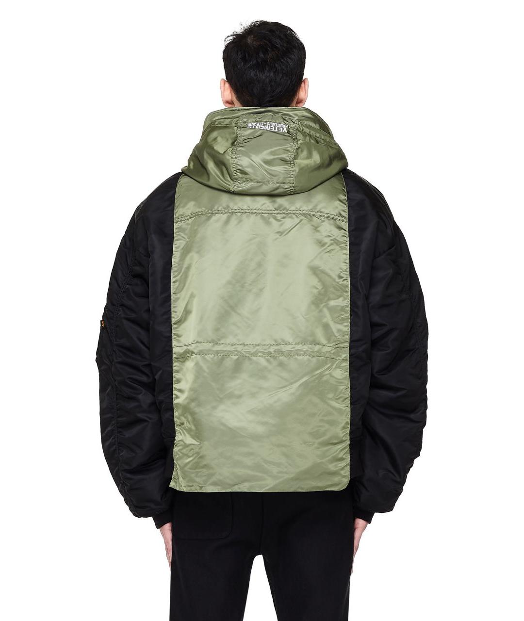 VETEMENTS Черная полиэстеровая куртка, фото 6