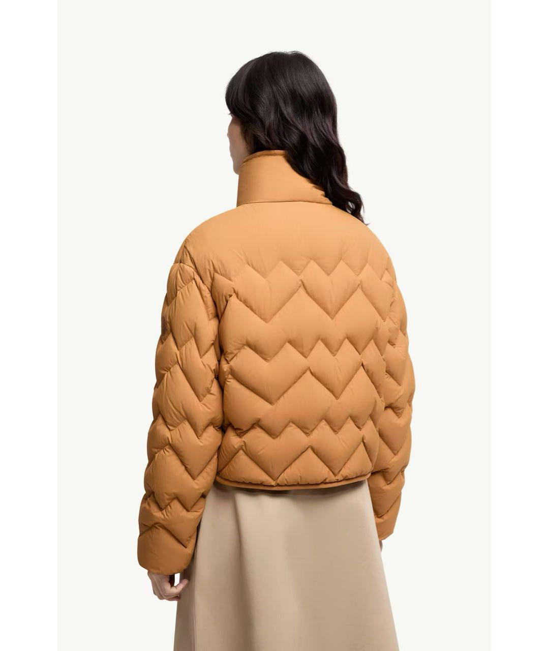MONCLER Горчичный пуховик, фото 4
