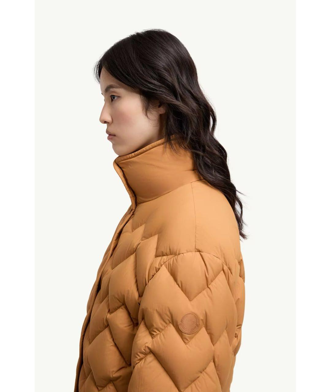 MONCLER Горчичный пуховик, фото 2