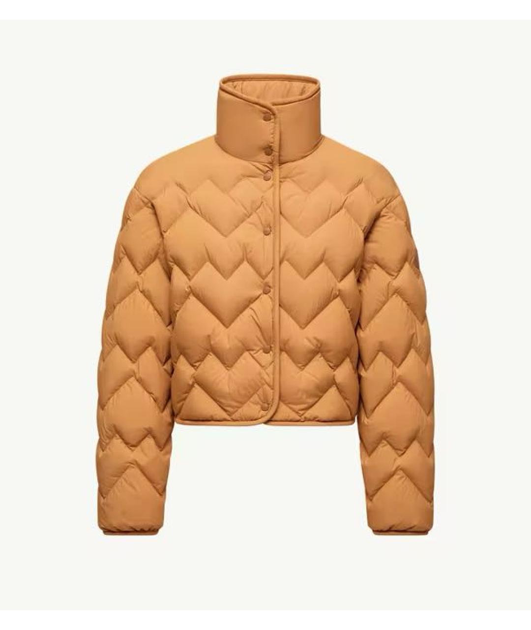MONCLER Горчичный пуховик, фото 6