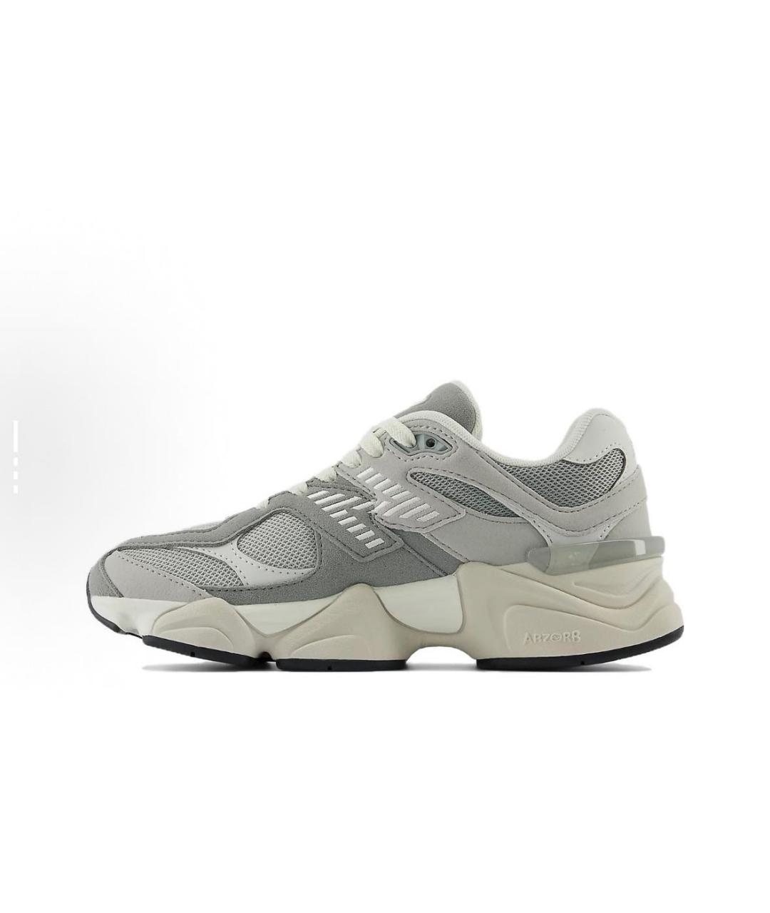 NEW BALANCE Серые замшевые кроссовки, фото 3