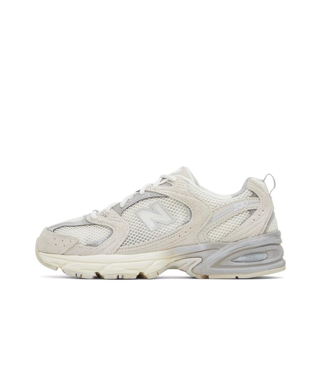 NEW BALANCE Бежевые текстильные кроссовки, фото 2