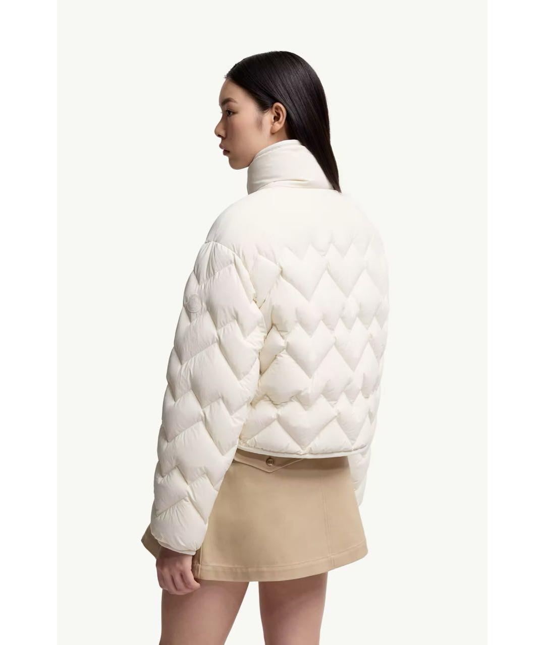 MONCLER Белый пуховик, фото 3