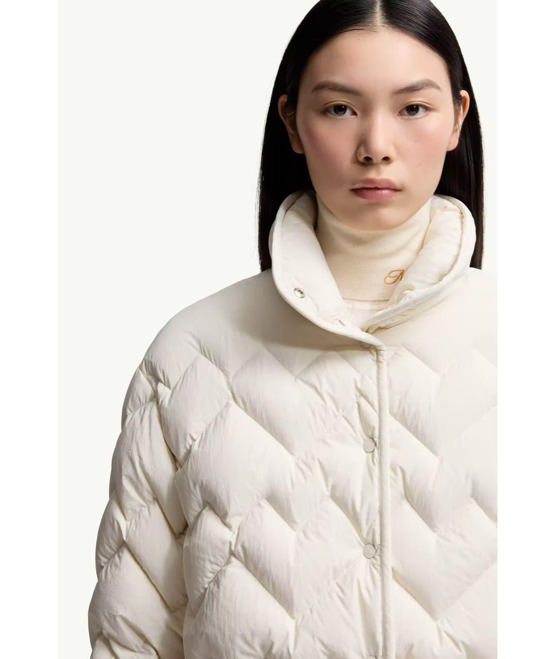 MONCLER Белый пуховик, фото 4