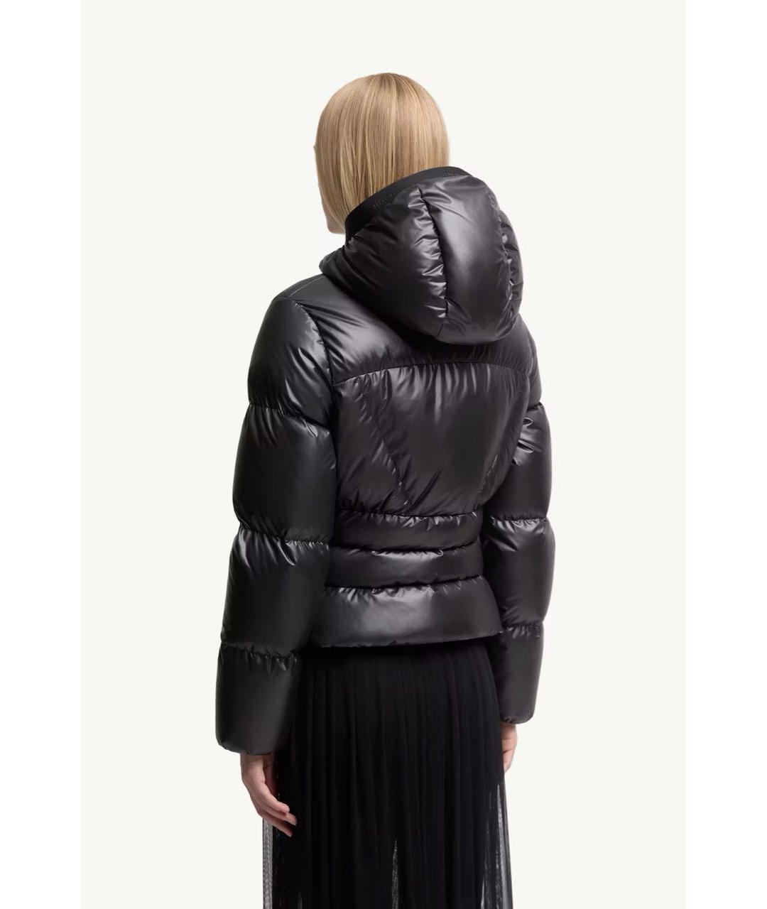 MONCLER Черный пуховик, фото 3