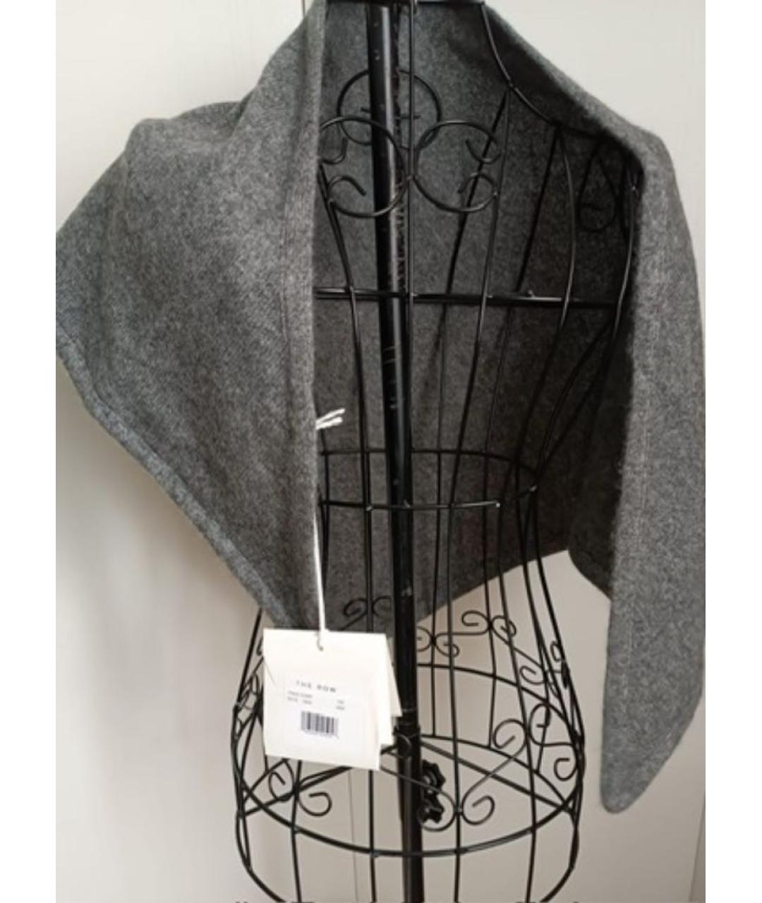 THE ROW Серый кашемировый шарф, фото 2