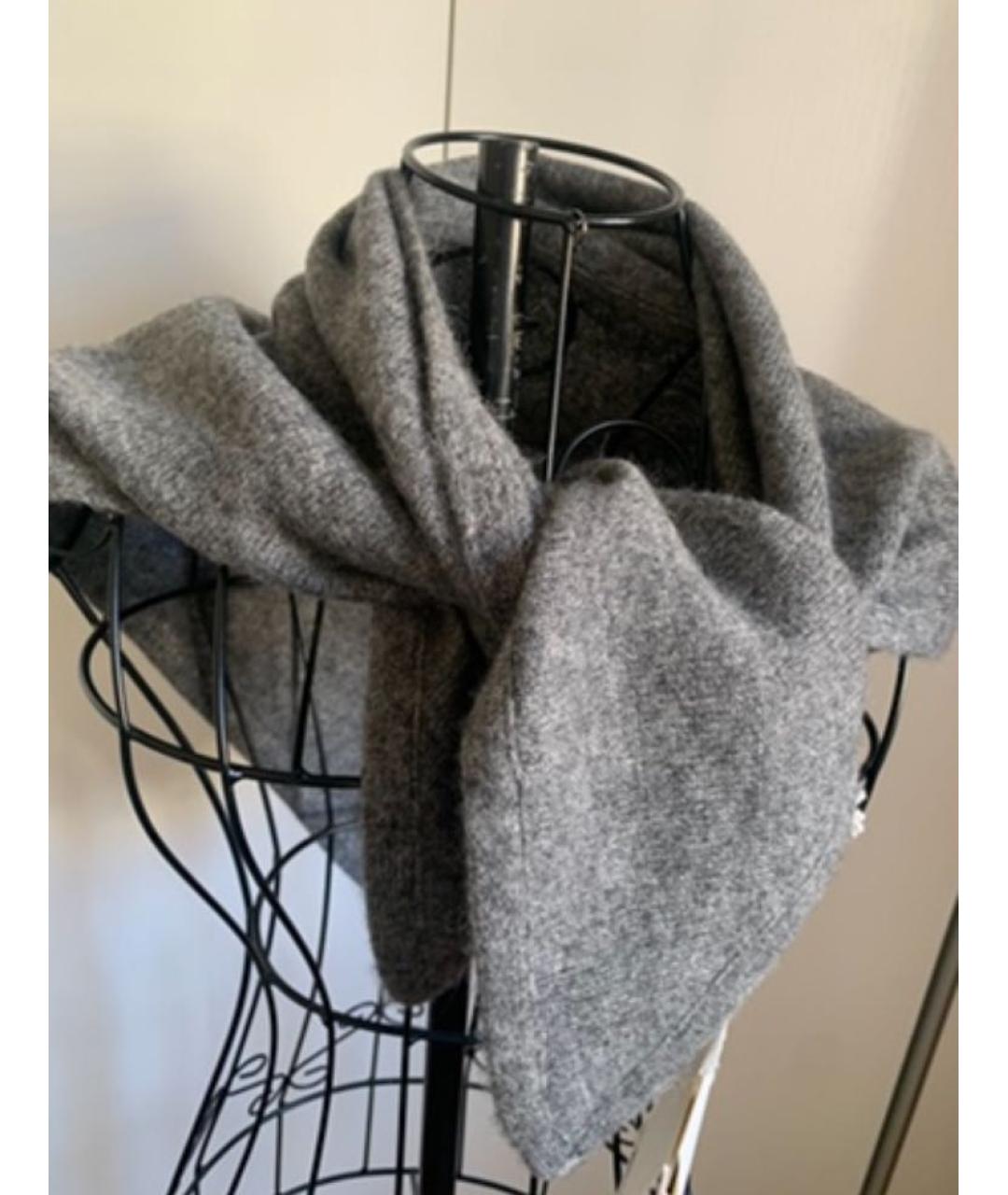 THE ROW Серый кашемировый шарф, фото 6