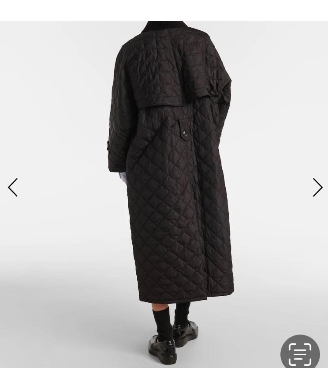 PRADA Черное полиамидовое пальто, фото 7