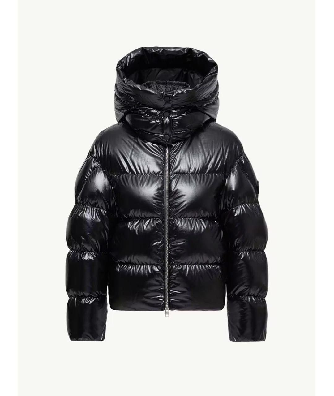 MONCLER Черный пуховик, фото 4