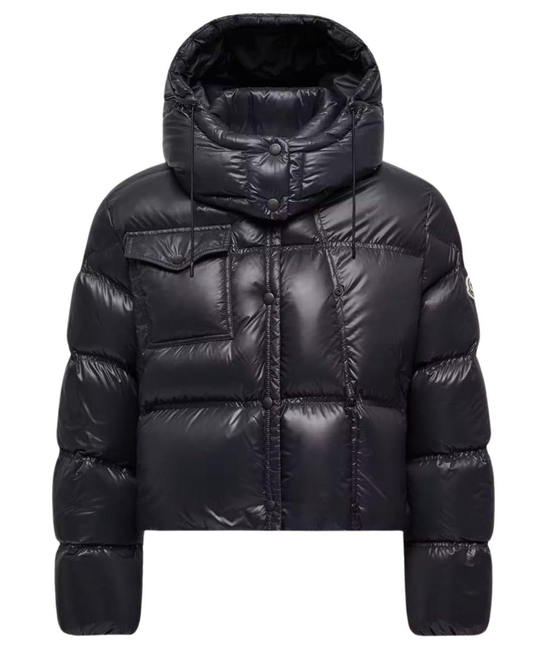 MONCLER Черный пуховик, фото 1