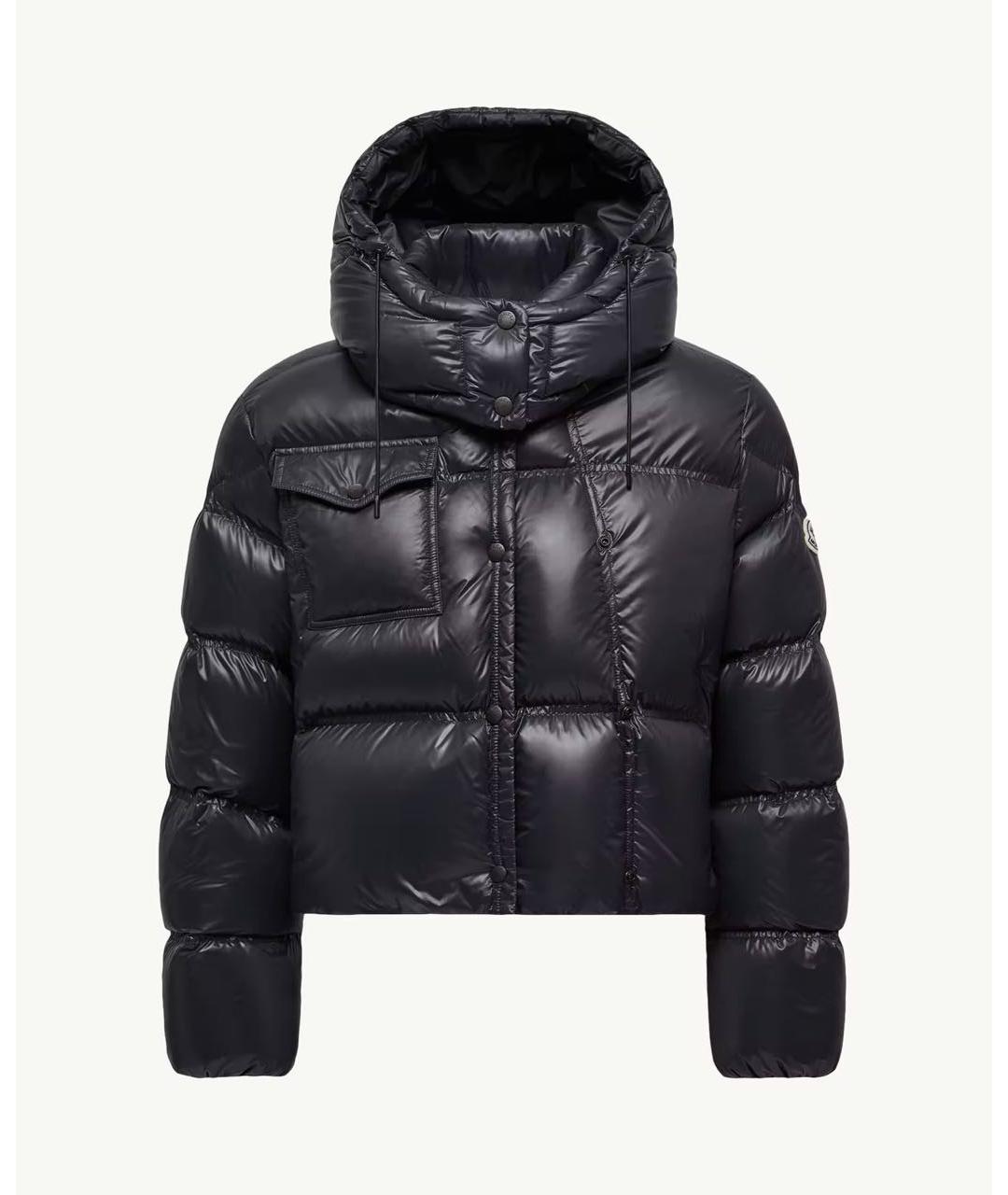 MONCLER Черный пуховик, фото 5