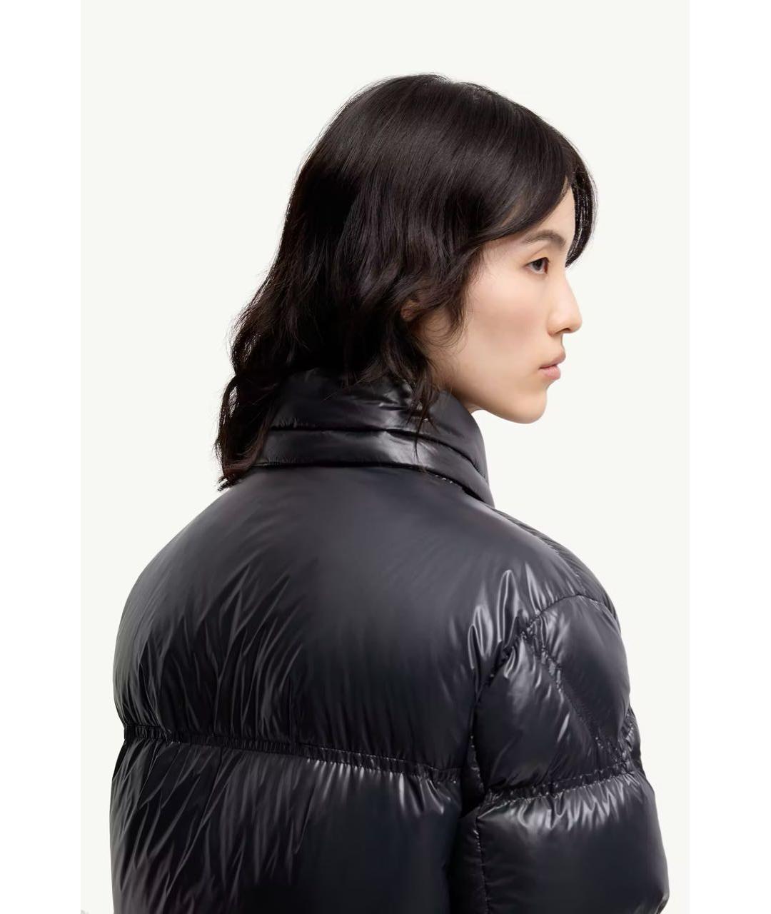 MONCLER Черный пуховик, фото 4