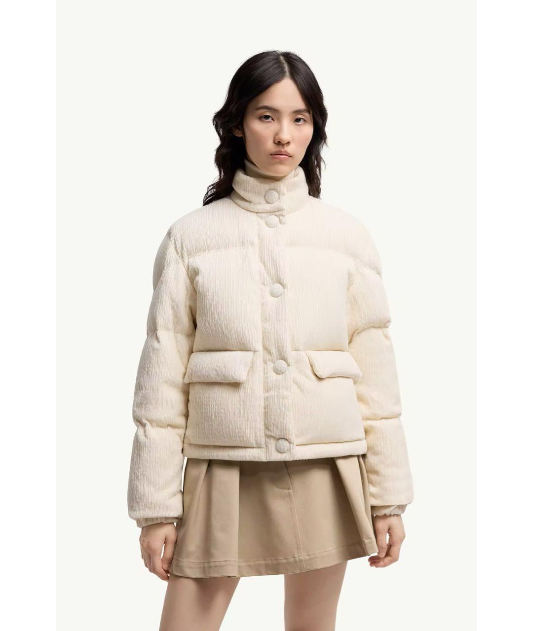MONCLER Бежевый пуховик, фото 2