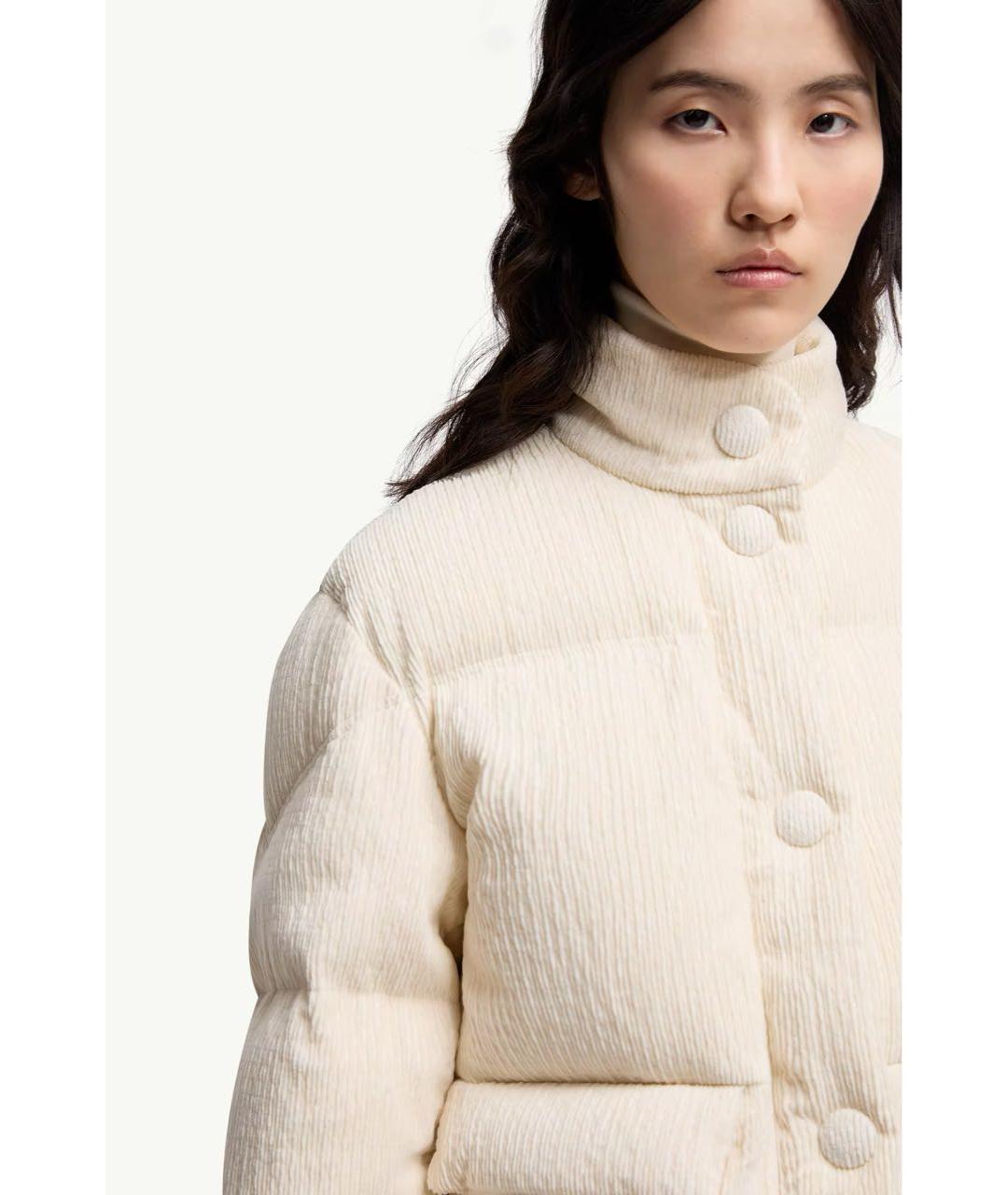 MONCLER Бежевый пуховик, фото 4