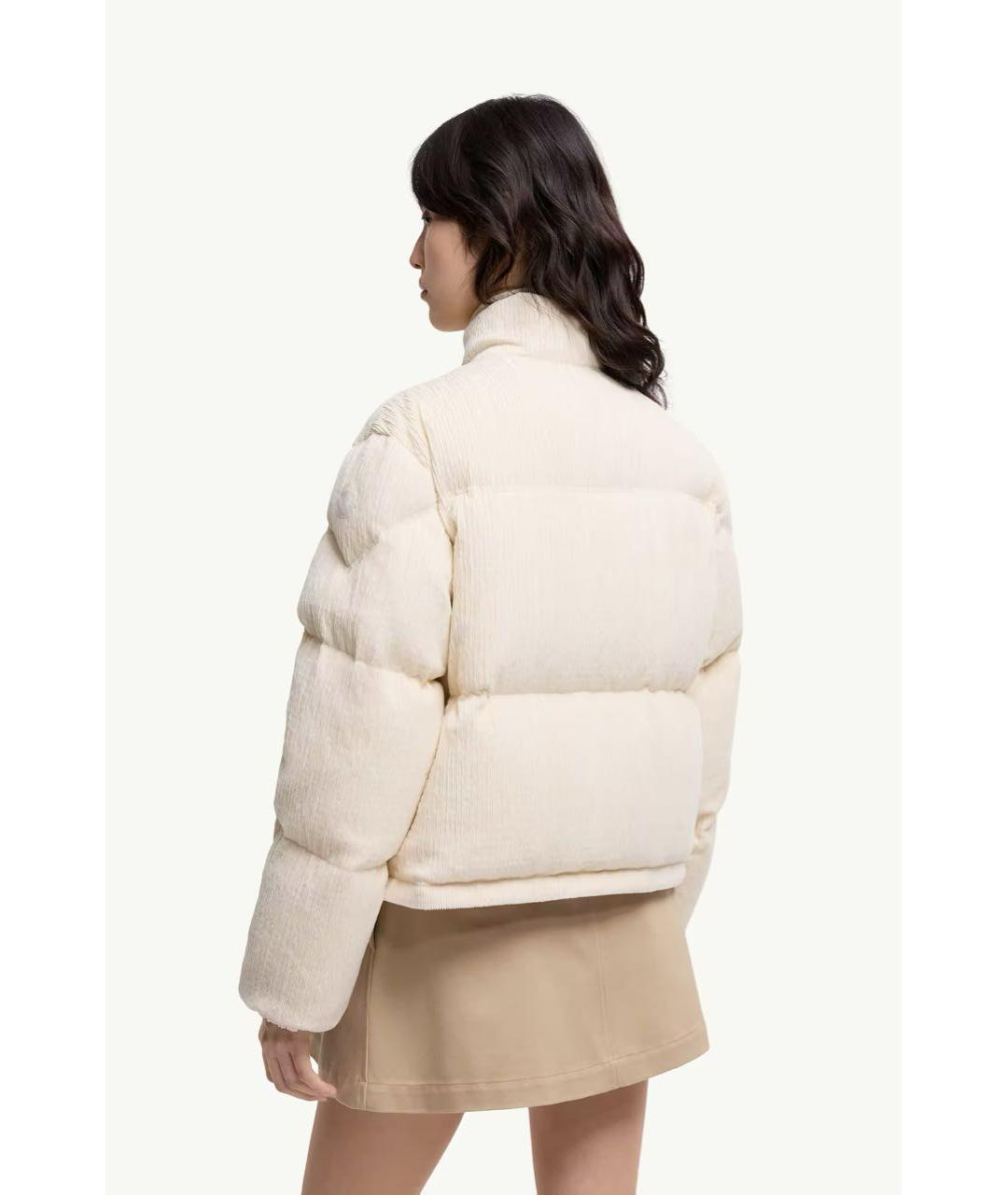 MONCLER Бежевый пуховик, фото 3