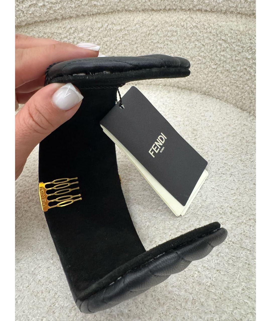 FENDI Черный ободок, фото 3