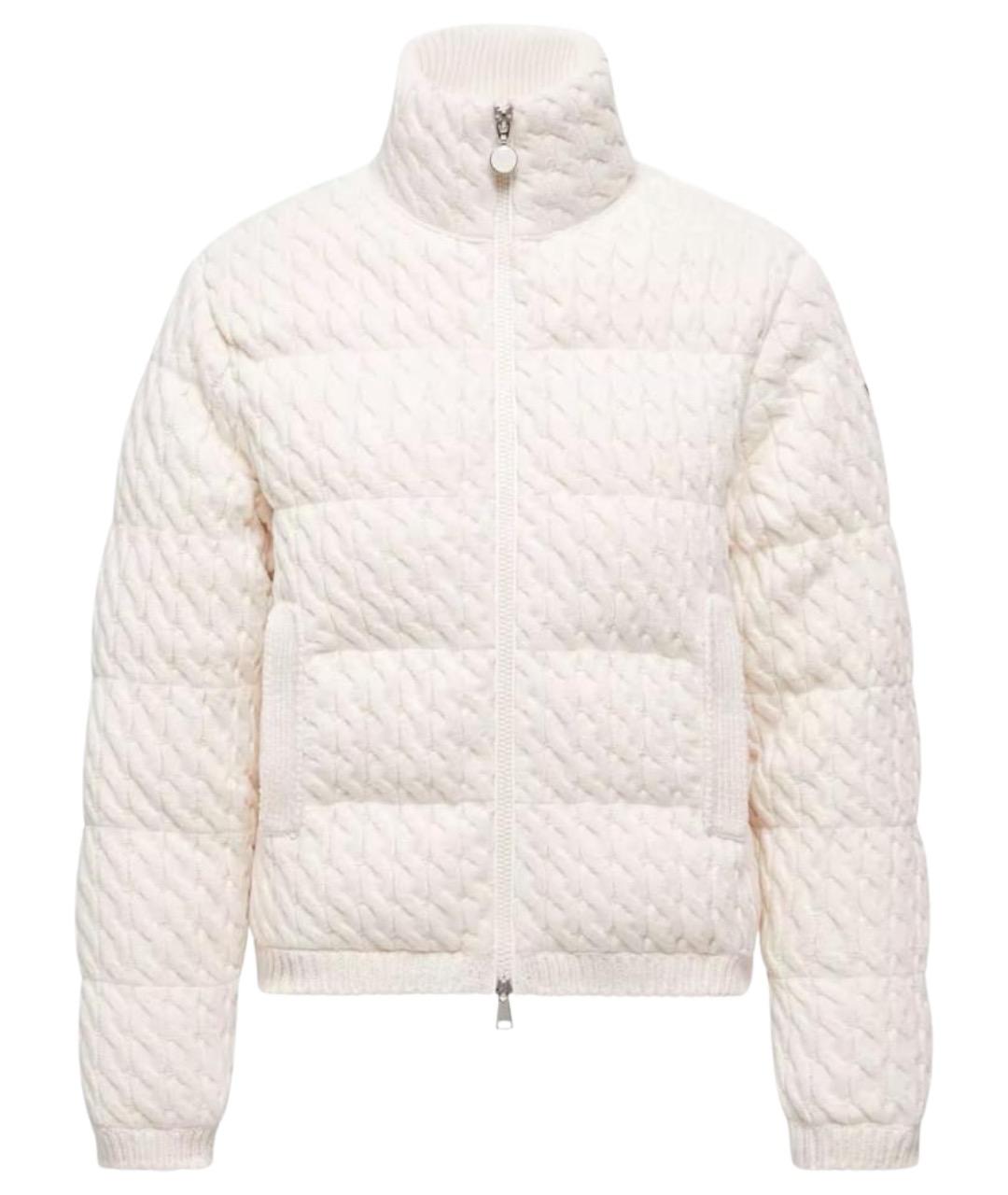 MONCLER Белый пуховик, фото 1