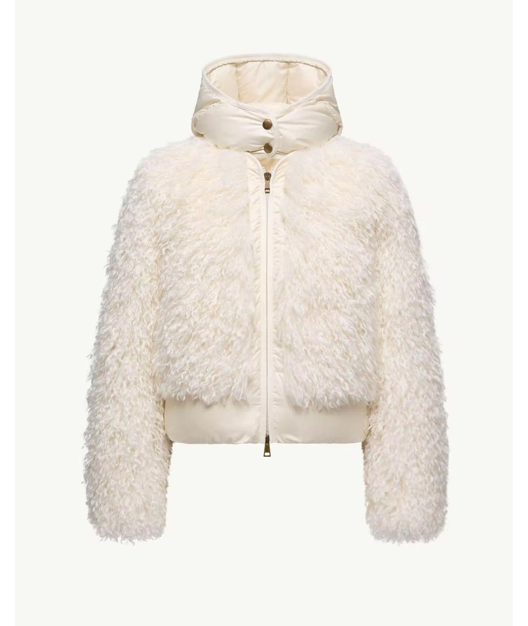 MONCLER Бежевый пуховик, фото 5