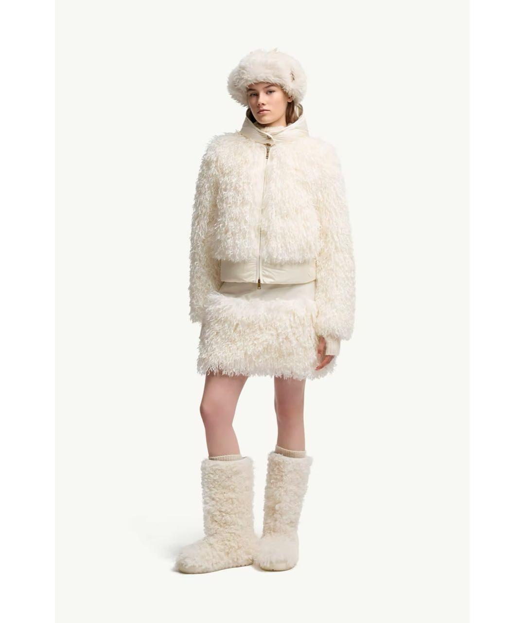 MONCLER Бежевый пуховик, фото 2