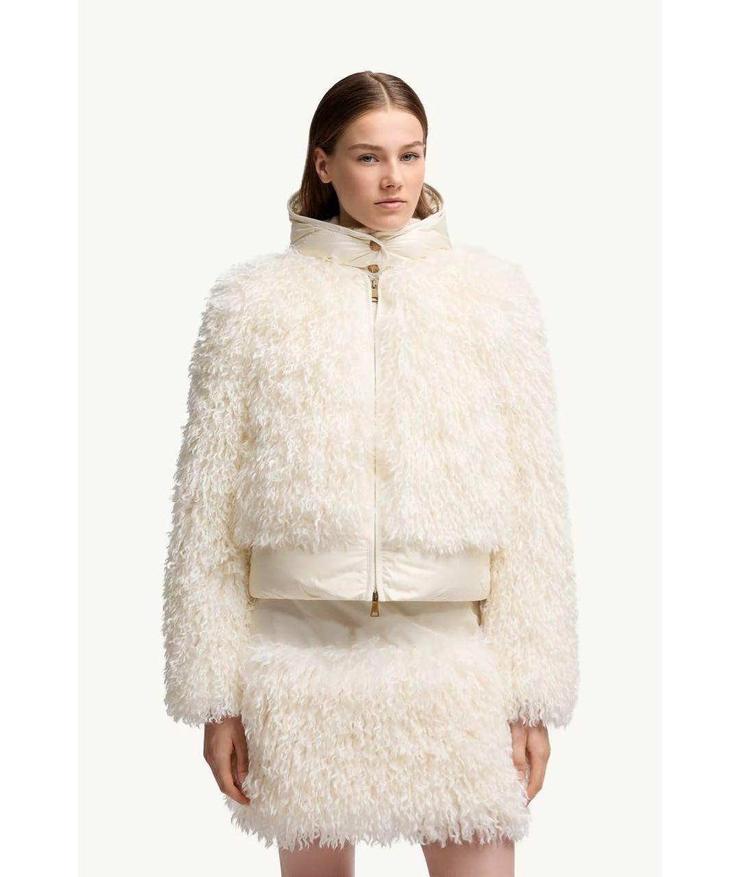 MONCLER Бежевый пуховик, фото 3
